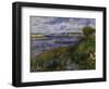 The Seine at Champrosay, c.1876-Pierre-Auguste Renoir-Framed Giclee Print