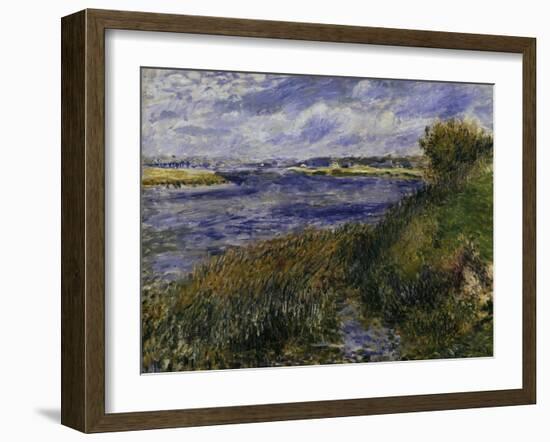 The Seine at Champrosay, c.1876-Pierre-Auguste Renoir-Framed Giclee Print