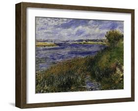 The Seine at Champrosay, c.1876-Pierre-Auguste Renoir-Framed Giclee Print