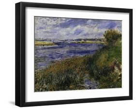 The Seine at Champrosay, c.1876-Pierre-Auguste Renoir-Framed Giclee Print