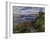 The Seine at Champrosay, c.1876-Pierre-Auguste Renoir-Framed Giclee Print