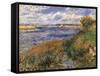 The Seine at Champrosay-null-Framed Stretched Canvas