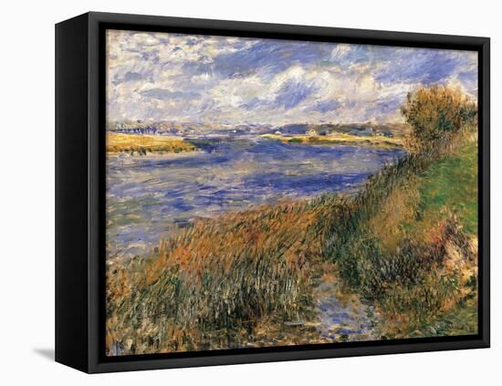 The Seine at Champrosay-null-Framed Stretched Canvas
