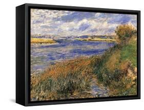 The Seine at Champrosay-null-Framed Stretched Canvas