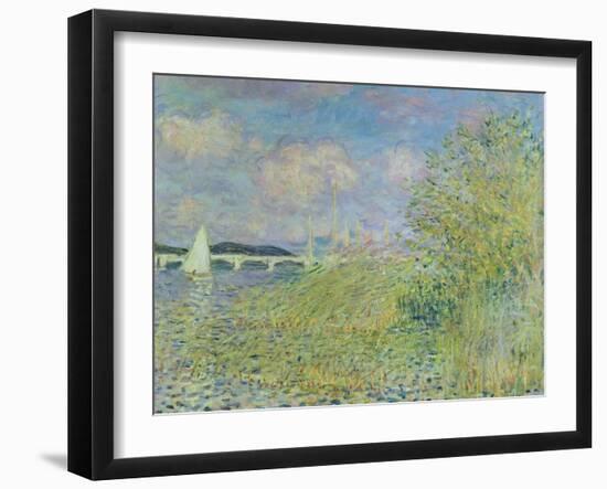 The Seine at Chatou Near Argenteuil, 1878-Claude Monet-Framed Giclee Print