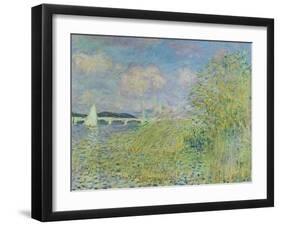 The Seine at Chatou Near Argenteuil, 1878-Claude Monet-Framed Giclee Print