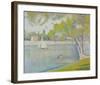 The Seine at Courbevoie, c.1886-Georges Seurat-Framed Art Print