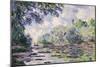 The Seine at Giverny, 1885-Claude Monet-Mounted Giclee Print