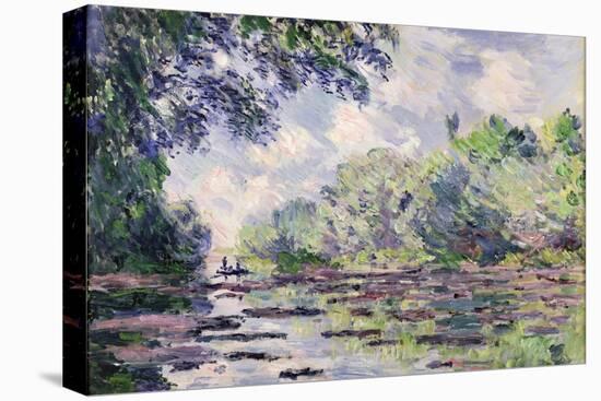The Seine at Giverny, 1885-Claude Monet-Stretched Canvas