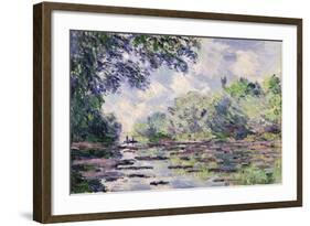 The Seine at Giverny, 1885-Claude Monet-Framed Giclee Print