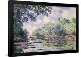 The Seine at Giverny, 1885-Claude Monet-Framed Giclee Print