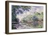 The Seine at Giverny, 1885-Claude Monet-Framed Premium Giclee Print