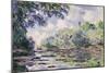 The Seine at Giverny, 1885-Claude Monet-Mounted Premium Giclee Print