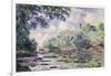 The Seine at Giverny, 1885-Claude Monet-Framed Giclee Print