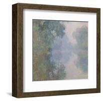 The Seine at Giverny, Morning Mists, 1897-Claude Monet-Framed Art Print