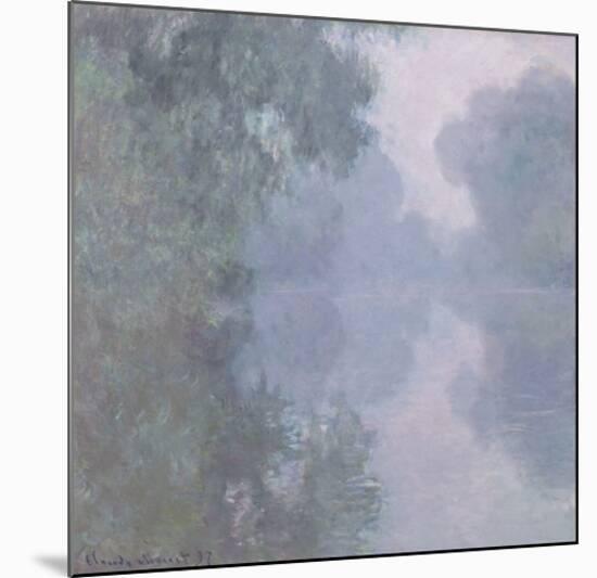 The Seine at Giverny, Morning Mists, 1897-Claude Monet-Mounted Art Print