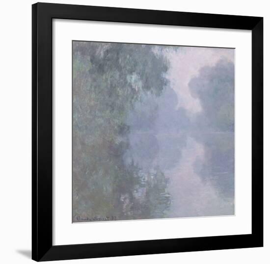 The Seine at Giverny, Morning Mists, 1897-Claude Monet-Framed Art Print