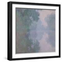 The Seine at Giverny, Morning Mists, 1897-Claude Monet-Framed Giclee Print