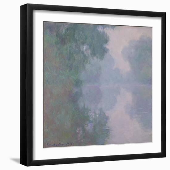 The Seine at Giverny, Morning Mists, 1897-Claude Monet-Framed Giclee Print