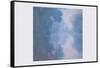 The Seine at Giverny, Morning Mists-Claude Monet-Framed Stretched Canvas