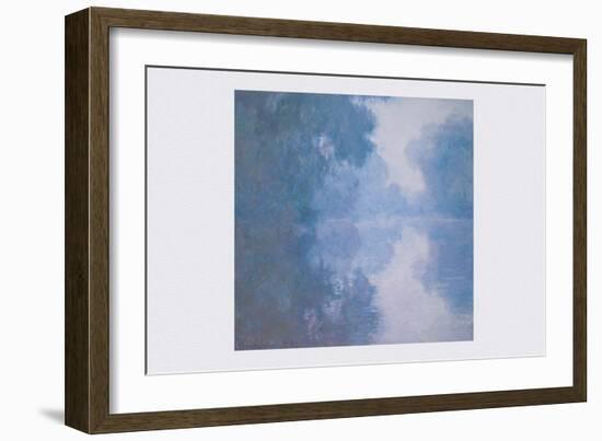 The Seine at Giverny, Morning Mists-Claude Monet-Framed Art Print