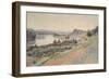 The Seine at Herblay, 1890-Maximilien Luce-Framed Giclee Print