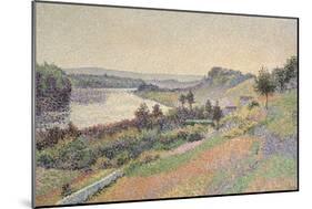 The Seine at Herblay, 1890-Maximilien Luce-Mounted Giclee Print