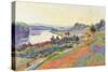 The Seine at Herblay-null-Stretched Canvas
