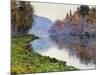 The Seine at Jenfosse, 1884-Claude Monet-Mounted Giclee Print