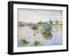 The Seine at Lavacourt, 1878 (oil on canvas)-Claude Monet-Framed Giclee Print