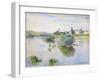 The Seine at Lavacourt, 1878 (oil on canvas)-Claude Monet-Framed Giclee Print