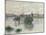 The Seine at Lavacourt, 1879-Claude Monet-Mounted Giclee Print