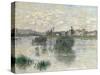 The Seine at Lavacourt, 1879-Claude Monet-Stretched Canvas