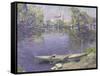 The Seine at Mantes-Paul Mathieu-Framed Stretched Canvas