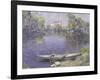 The Seine at Mantes-Paul Mathieu-Framed Giclee Print