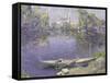 The Seine at Mantes-Paul Mathieu-Framed Stretched Canvas