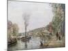 The Seine at Marly, 1871-Camille Pissarro-Mounted Giclee Print