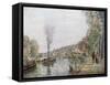 The Seine at Marly, 1871-Camille Pissarro-Framed Stretched Canvas