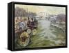 The Seine at Paris, 1951-Glyn Morgan-Framed Stretched Canvas