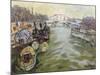 The Seine at Paris, 1951-Glyn Morgan-Mounted Giclee Print