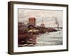 The Seine at Petit-Gennevilliers. La Siene au Petit-Gennevilliers. 1872-Claude Monet-Framed Giclee Print