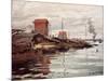 The Seine at Petit-Gennevilliers. La Siene au Petit-Gennevilliers. 1872-Claude Monet-Mounted Giclee Print