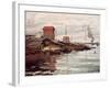 The Seine at Petit-Gennevilliers. La Siene au Petit-Gennevilliers. 1872-Claude Monet-Framed Giclee Print