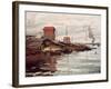 The Seine at Petit-Gennevilliers. La Siene au Petit-Gennevilliers. 1872-Claude Monet-Framed Giclee Print