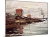 The Seine at Petit-Gennevilliers. La Siene au Petit-Gennevilliers. 1872-Claude Monet-Mounted Giclee Print