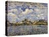 The Seine at Point Du Jour, 1877-Alfred Sisley-Stretched Canvas