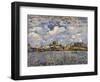 The Seine at Point Du Jour, 1877-Alfred Sisley-Framed Giclee Print