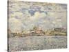 The Seine at Point du Jour, 1877-Alfred Sisley-Stretched Canvas