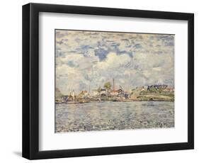 The Seine at Point du Jour, 1877-Alfred Sisley-Framed Giclee Print