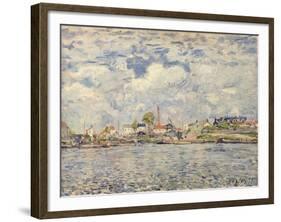 The Seine at Point du Jour, 1877-Alfred Sisley-Framed Giclee Print